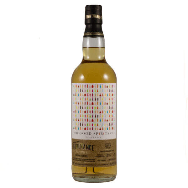 Single cask 7 year old Highland Scotch whisky from the Lochranza Distillery on Arran. Released by The Good Spirits Company in collaboration with Douglas Laing