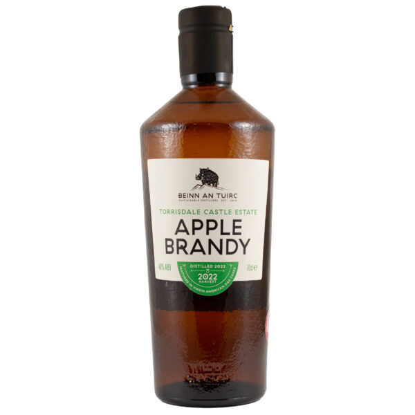 A bottle of Beinn An Tuirc Apple Brandy