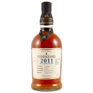 Bottle of Foursquare 2011 12 Year Old Cask Strength rum