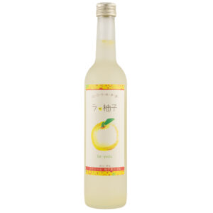 A bottle of La Yuzu Liqueur