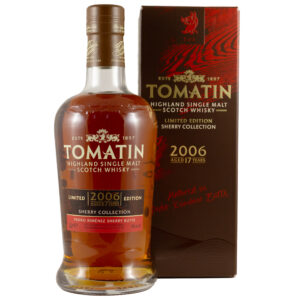 Tomatin Sherry Collection 2006 17 Year Old Pedro Ximenez Butts single malt Scotch whisky